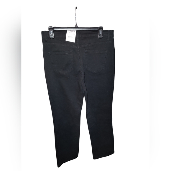 Gloria Vanderbilt Amanda Black Jeans High Rise Classic Tapered  Petite - Picture 12 of 16